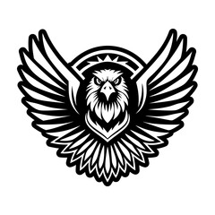 Obraz premium Glyph style icon showing an aquila logo