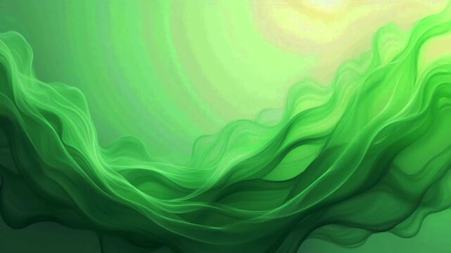 a digital abstract artwork featuring organic wave forms resembling flowing silk or wisps of fine smoke