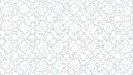 Subtle Geometric Star Pattern with Light Blue Tones, Seamless Abstract Background Design