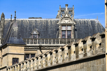 Exterior view of Museum of the Middle Ages Cluny in Paris, France