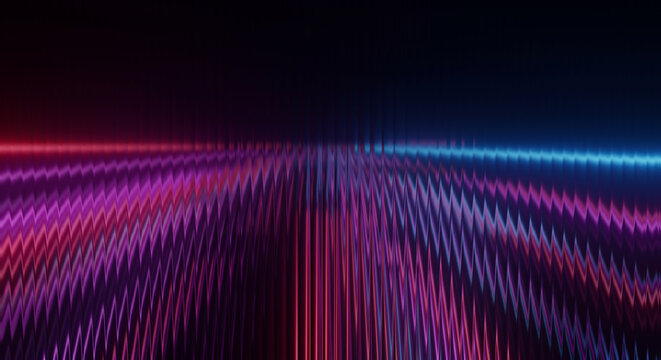 luxury purple glass wave texture with vibrant gradient lighting