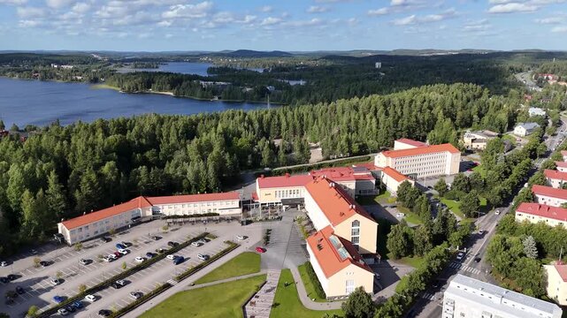 aerial view of a finnish school jyv&auml;skyl&auml;n ammattikorkeakoulu 