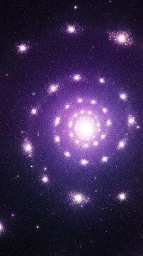 Stunning Cosmic Galaxy Formation with Spiraled Star Clusters in Deep Space