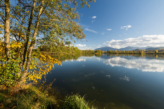 V&ouml;lkermarkter Stausee, Drau, V&ouml;lkermarkt, K&auml;rnten, &Ouml;sterreich
