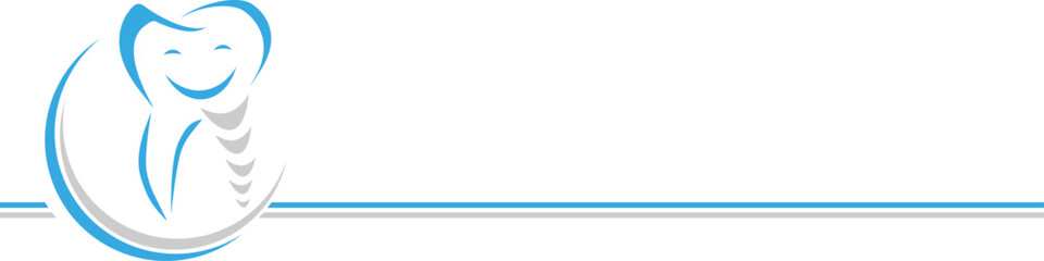 Obraz premium Zahnimplantat mit Gesicht, Zahnarzt und Zahnmedizin Hintergrund