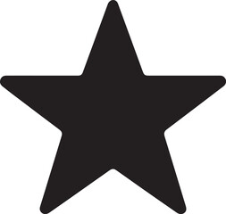 a sleek black star silhouette design perfect for branding and modern graphic projects