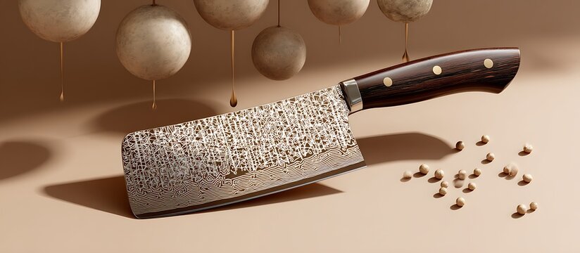 decent black color knife background with perfect stone binding on the background abstract new art design for the black knife wallpaper 