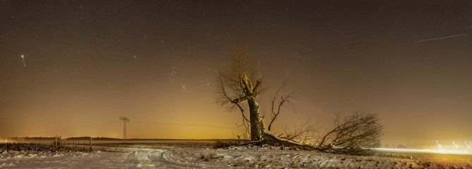 Sternenklar &uuml;ber dem Feld