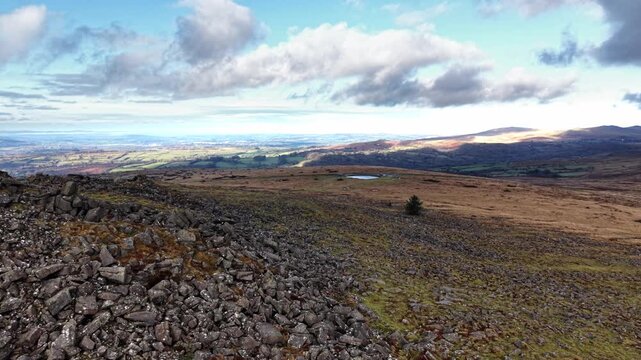 Spectacular winter scene on rugged Dartmoor in Devon