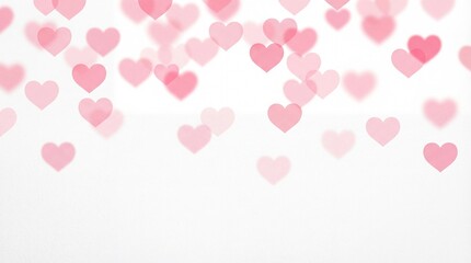 pink hearts on a pink background