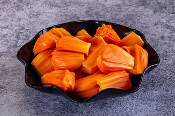 Ripe sweet juicy jackfruit segment