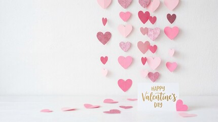 pink background with hearts
