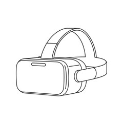 VR Headset Icon &ndash; Virtual Reality Goggles Symbol for Gaming, Technology & Metaverse Design