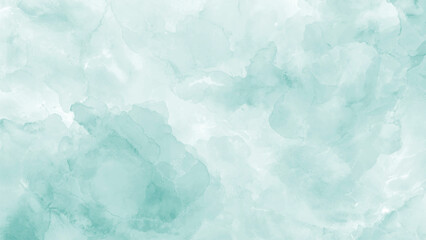 Obraz premium Watercolor textured teal and white background pattern
