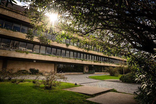 Modernist Architecture at the Calouste Gulbenkian Foundation in Lisbon, Portugal