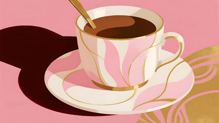vector illustration of a cup of coffee