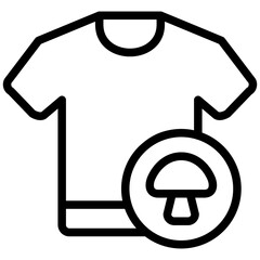 AntiFungi Cloth icon in Line Style