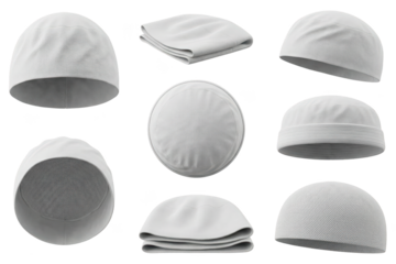 White Cotton Beanies: Versatile Headwear Collection