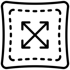 Elastic Cloth icon in Line Style