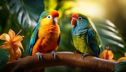 Obraz premium Tropcial Birds