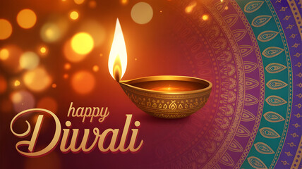 diwali festival background with candles
