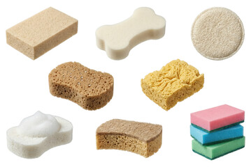 Variety of Sponges: Cleaning Supplies for Home & Bath