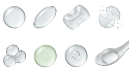 Collection of Clear Gel Beads: Cosmetic and Scientific Elements