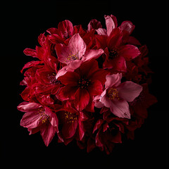 red and white flower