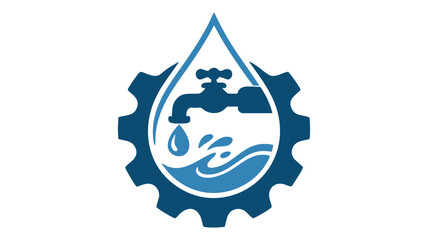Water conservation gear icon