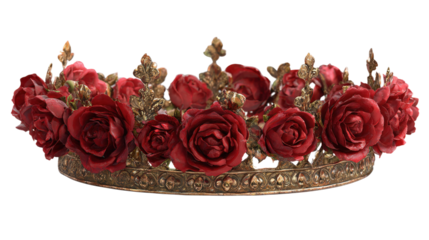 A crown made of red roses