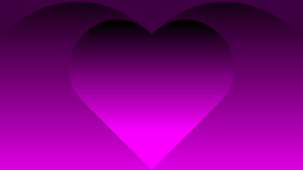 Abstract Magenta Heart Shape Background with Smooth Gradient