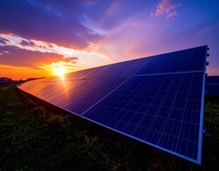 solar panels on the field