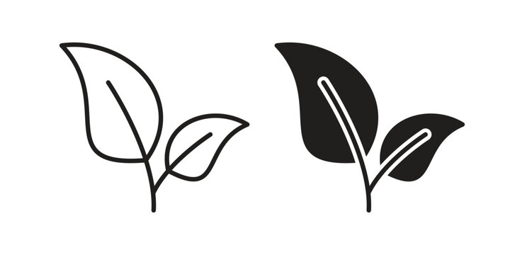 Vegan icon suitable. Simple outline and solid style icon EPS10