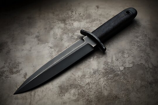 bladed knife strucyure background with stainless steel abstrat background with asbtract new art and black blade installed in it 
