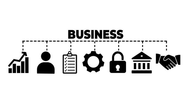 Business web banners concept vector Video