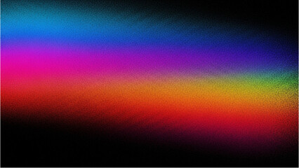 Fototapeta premium Vibrant Rainbow Gradient Spanning Across Dark Background Landscape Abstract Art