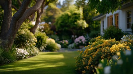 Professional gardeners provide structured care routines as part of lawn maintenance, improving durability, drainage, and visual balance of green spaces. cinematic color correction, natural uneven