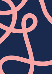 Fondo con patr&oacute;n de l&iacute;neas abstractas rosadas sobre color azul oscuro