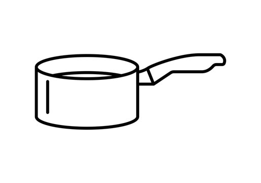 Icono de cazo de cocina con mango largo para preparar salsas
