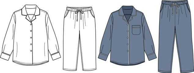 Pajama sets with long sleeve shirts and pants pajamas sleepwear loungewear
