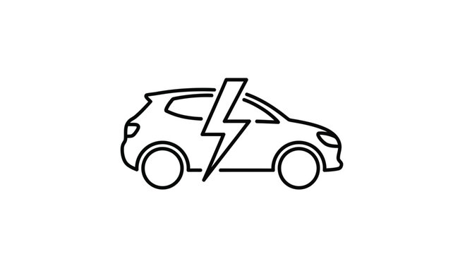 Modern electric vehicle charging icon illustrating sustainable urban journey and reliable eco-friendly transport for a cleaner future
