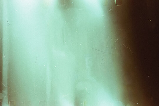 35mm Film Burn Texture Overlay. Vintage Analog Light Leak Effect. Grunge Dust, Noise, Scratches.