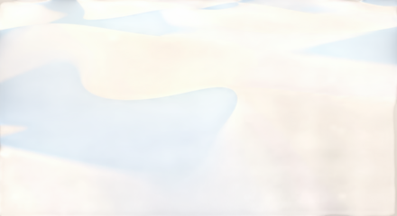 Gentle sand dunes landscape in pastel hues soft gradient shadows isolated on transparent background