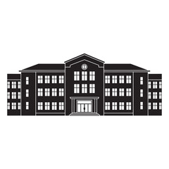 Naklejka premium Residential Apartment Building Line Icon