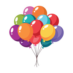 balloons tied together