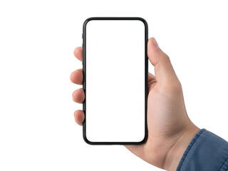 Hand holding a smartphone