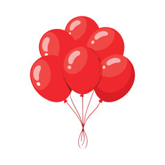 balloons tied together