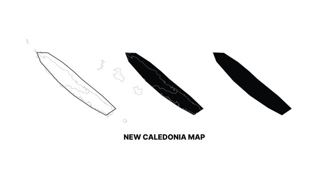 Historical map of new caledonia