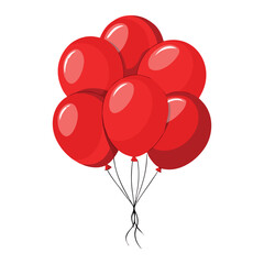 balloons tied together