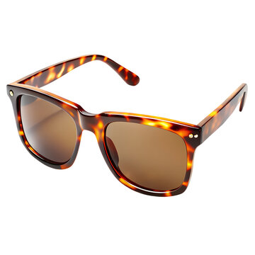Tortoise Shell Fashion Sunglasses Isolated